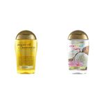 OGX Renewing Argan Oil of Morocco Penetrating Oil, 100ml & Extra Strength Damage Remedy + Coconut Miracle Oil Penetrating Oil, 100ml