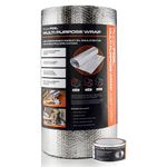 SuperFOIL Foil Insulation Roll 0.6m x 25m and Aluminium Foil Tape Bundle - 3-in-1 Sustainable Thermal Insulation Reflective Radiant Barrier & Vapour Barrier