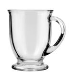 Anchor Hocking 4Piece 16Ounce Clear Cafe Mug Set 1