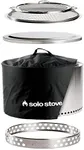 Solo Stove Yukon Backyard Bundle 2.0 | Incl. Yukon Smokeless Fire Pit with Stand, Shelter, Shield, Lid, Portable for Wood Burning, Removable Ash Pan, Stainless Steel, H: 19.8in x Dia: 27in, 50.85lbs.