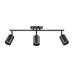 Globe Electric 64000091 21" 3-Light Track Lighting, Matte Black, Pivoting Shades, Ceiling Lamp for Bedroom, Kitchen, Hallway, Bathroom, Den, Dining Room, Home Décor