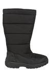 Mountain Warehouse Icey Womens Long Snow Boots - Water Resistant, Snowproof & Warm Shoes with Sherpa Fleece Insulation - for Winter, Walking & Outdoors Black Womens Shoe Size 5 UK