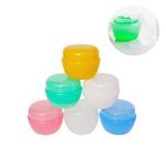 Wopanxye 6pack 20g Cosmetic Container, 20ml Frosted Small Sample Jars with Inner Liner for Oils Salves Creams Lotions Powder Makeup Eye-shadow Nails Beads Toner Lip Balm, Free Spatulas & Organza Bags