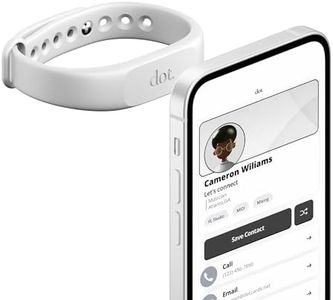 dot. band - Digital Business Card Wristband - Tap to Share NFC - iPhone & Android (White)