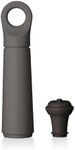 Vacu Vin Wine Saver Loop - Designed and Made in the Netherlands - Vacuum Wine Stopper Keeps Your Wine Fresh for up to 10 Days - Reusable, Made with 98% Recycled Material - 1 Pump, 1 Stopper, Graphite