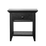 Baby Cache Overland 1 Drawer Nightstand, Classic Heritage Black