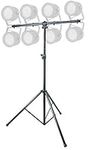 Duramex (TM) 9FT 3 Meter Tripod Stage Light Stand with 4FT (1.2M) T Bar for 8 Lights Black