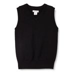 Amazon Essentials Toddler Boys' Uniform V-Neck Sweater Vest, Black Beauty, 2T