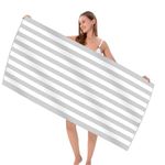 Xndryan Large Beach Towels for Adults, Travel Towel Quick Dry Beach Towel Sand Free Lightweight Travel Towel Microfiber Beach Towel for Beach, Swimming, Sports, Gym, Yoga, Camping (160x90cm)