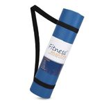 Fitness Mantra® Anti-Slip NBR/Sponge Yoga Mat with Carrying Strap for Women’s and Men’s Exercise (13mm, Blue)