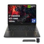 HP Omen 16" FHD+ 165Hz Gaming Laptop, Intel i7 14650HX, NVIDIA GeForce RTX 5060 GDDR7, 32GB DDR5, 3TB Storage(2TB SSD+1TB Docking Station Set), 4-Zone RGB Backlit Keyboard, WiFi 6E, Win11 Pro, Black