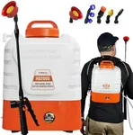 PetraTools 2-Gallon Battery Powered Sprayer, Battery Powered Backpack Sprayer - Compact Lawn Sprayers in Lawn and Garden Professional Electric Sprayer - HD2000 Family