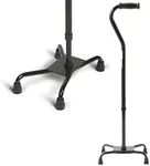 Medline Aluminum Quad Cane with Lar