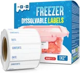 Dissolvable Freezer Labels - Write On Removable Food Labels for Meal Prep Containers and More