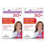 WELLWOMAN 50+ Multivitamins For Women Over Age 50 Years With Vitamins,Iron,Calcium,Amino Acids To Support Menopausal Symptoms,Maintain Energy,Vision & Heart Health,Vegetarian 30 Tablets(Pack Of 2)