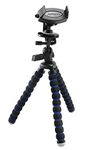 Arkon Universal Smartphone Holder and Flexible 11-Inch Tripod, Retail Packaging, Black