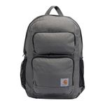 Carhartt Legacy Standard Work Backpack with Padded Laptop Sleeve and Tablet Storage, Grey