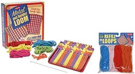 Schylling Metal Pot Holder Loom Kit & 40 Loop Refills Gift Set Bundle - 2 Pack (Colors May Vary)