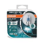 OSRAM COOL BLUE INTENSE HB3, +100% more brightness, up to 5,000K, halogen headlight lamp, LED look, duo box (2 lamps)