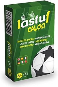 LASTUF Gioco di Calcio per Bambini Gioco di Carte da Tavolo per Famiglie Giochi di Società per Ragazzi e Ragazze - Multilingua con Italiano - 81 carte - Regalo di calcio da 6 anni