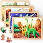 SYHLN Wooden Dinosaur Puzzles for T