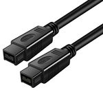 Yeung Qee IEEE 1394B Firewire 800 Cable 6ft, 9 Pin to 9Pin Male to Male Cable for Mac Pro, MacBook Pro, Mac Mini, iMac PC,Digital Cameras, SLR(9 pin to 9 pin)