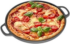 Chef Pomodoro Cast Iron Pizza Pan, 