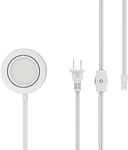 GetInLight Dimmable and Swivel, LED Puck Light Kit with ETL List, Recessed or Surface Mount Design, Warm White 2700K, White Finished, Power Cord Included, IN-0107-1S