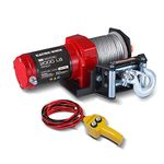 GRIPWAY 2000-lb. ATV/UTV Electric Winch with wirerope Kits, 12V Winch for Towing, Boat, Off-Road