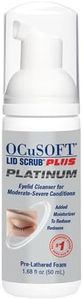 OCuSOFT Lid Scrub PLUS Platinum Extra Strength Foaming Eyelid Cleanser - Leave-On Eyelid & Eyelash Cleanser with Phytosphingosine to Remove Oil, Dirt & Makeup -1.68 fl oz