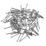 OMOTOOL 1" Long Brick Steel Nails (100 pcs), Galvanized Concrete Wall Nail for Hanging Pictures and Woodworking, Suit for Drywall and Pine (2.5CM)