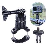 SEASKY Mountain Bike Bicycle Handlebar Mount Clip Aluminum Alloy Bracket Suitable Compatible GoPro Hero 12/11/10/9/8 Black Sport Camera Compatible Insta360 One X2 X3 360 DJI OSMO Action 2 3 4