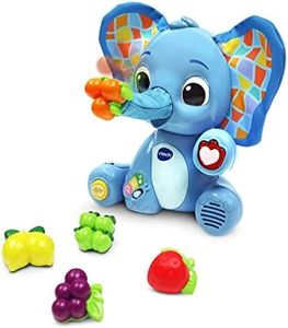 VTech Baby - Elefante glotón infantil Fran, Desarrolla sentidos y emociones | Juguete interactivo para niños +1 año | Versión ESP | Color azul