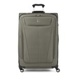 Travelpro Maxlite 5 Softside Expandable Checked Suitcase with 4 Spinner Wheels, Lightweight Suitcase, Men and Women, Slate Green, Checked Large 79x54x34 cm