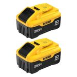 DEWALT 20V MAX 10.0Ah Lithium Ion Battery 2 Pack (DCB210-2)
