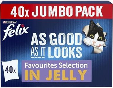 FELIX As Good As it Looks Favourites Selection in Jelly Wet Cat Food 40x85g