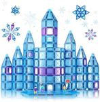 Paxilnie 356 PCS Magnetic Tiles - Ice Castle Magnetic Tiles Building Blocks - Paxilnie Educational Kids Toys for 3-8 Year Old Girls & Boys - Birthday Gifts