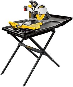 DEWALT Wet Tile Saw with Stand, 10-Inch, Corded (D24000S)