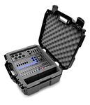 CASEMATIX Plastic Studio Travel Case Compatible With Zoom Livetrak L8 Digital Mixer Recorder And Select Accessories, Includes Case Only (Grey)