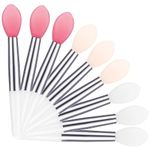 9 Pcs Silicone Lip Brushes Applicator Reusable Mini Silicone Lip Balm Brush Portable Lip Applicator Brushes Silicone Brushes Wands For Lipsticks Eyeshadow And Cream Lip Mask