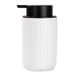 UMLACA Foam Hand Soap Dispenser - White Ceramic Foaming Soap Dispenser for Bathroom 12oz Refillable Liquid Lotion Soap Dispenser with Rust-Proof foaming Pump for Countertop…