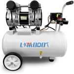 Limodot Portable 8 Gal Aluminum Tank Air Compressor, Rustproof, Lightweight at Only 37.5 Pounds, High-Efficiency Dual Air Intakes, Ultra Quiet at 68dB, Ideal for DIY, Home & Garage Applications