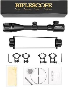 Fetch Falcon 3-9x40 AOEG Rifle Scope(2024 Ninth Generation Free 11/22mm Mount Ring,Red and Green with Rangefinder and Crosshair Reticle, Suitable for Quick Aiming and Tactical Targeting