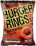 Burger Rings Burger Flavoured Puffed Corn Rings, 18 x 45 Grams