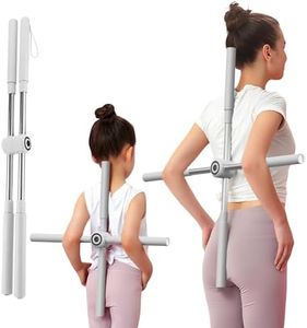 Yoga Cross Rod, Posture Correction Rod - Relieve Back Pain in Men and Women - Upper and Lower Back Stretchers and Straighteners -24.4-36.2in Stretching Rod - Neck Hump Corrector