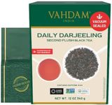 VAHDAM, Darjeeling Tea Leaves From Himalayas 170+ Cups (340g/12oz) Pure Unblended Darjeeling Black Tea, FTGFOP1 Grade Loose Leaf Tea | Packed & Shipped Direct From Source In India