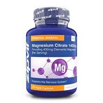 Zipvit Magnesium Citrate 1400mg, 400mg Elemental Magnesium, 120 Vegan Capsules, Muscle & Nerve Support, Energy & Metabolism, Optimal Absorption, Digestive Health, Magnesium Supplement for Women & Men