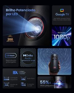 NEBULA Capsule 3 Mini Projector – Portable Smart HD Home Theater