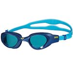 Arena Youth Swim Goggles, The One Jr, Light Blue/Blue, Orbit Proof Technology, Panoramic Lateral Vision, Anti-Fog Coating