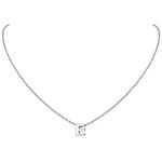 925 Sterling Silver Tiny Dainty Initial Necklace Personalized Letter Necklace Name Jewelry for Women Gift Letter E